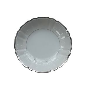 Vintage 1963 Silver Sonata By HARMONY HOUSE FINE CHINA 7 5/8 in. Coupe Soup Bowl